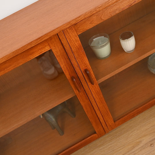 Parker Teak Wall Unit Display Small Cabinet Hutch