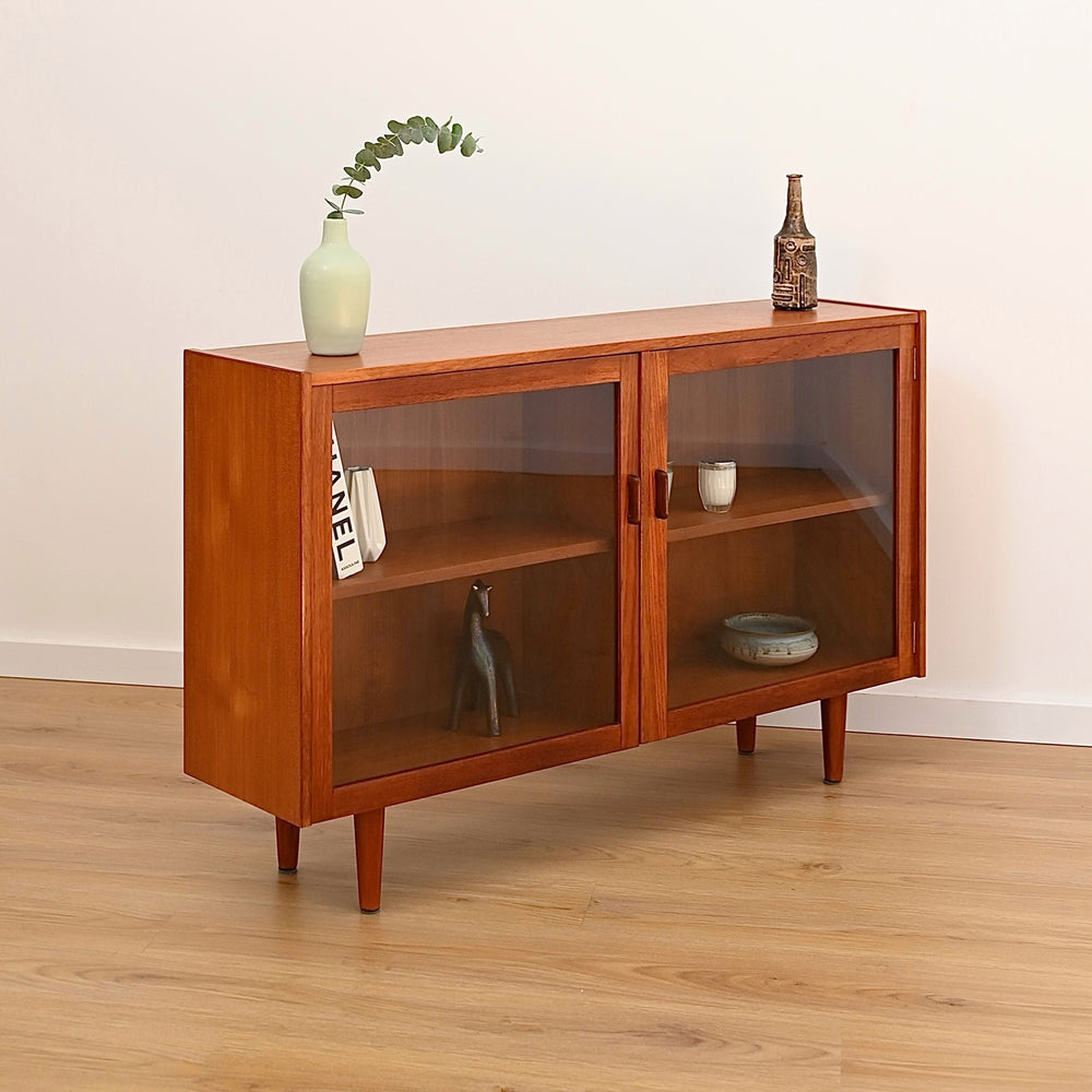 Parker Teak Wall Unit Display Small Cabinet Hutch