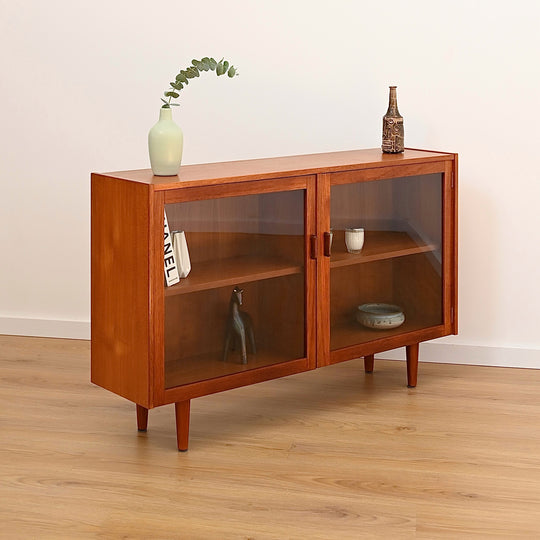 Parker Teak Wall Unit Display Small Cabinet Hutch