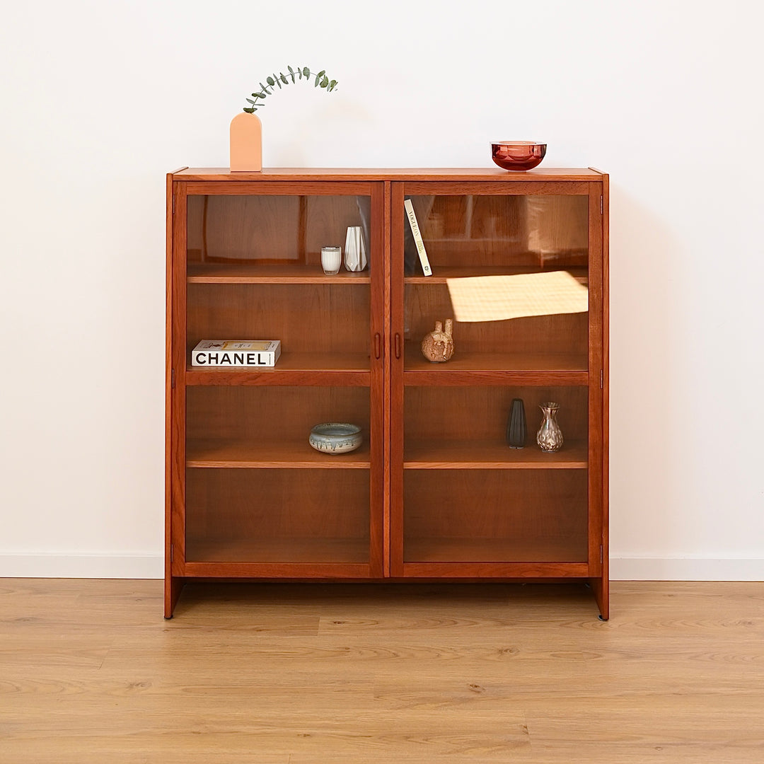 Parker Teak Wall Unit Display Small Cabinet Hutch