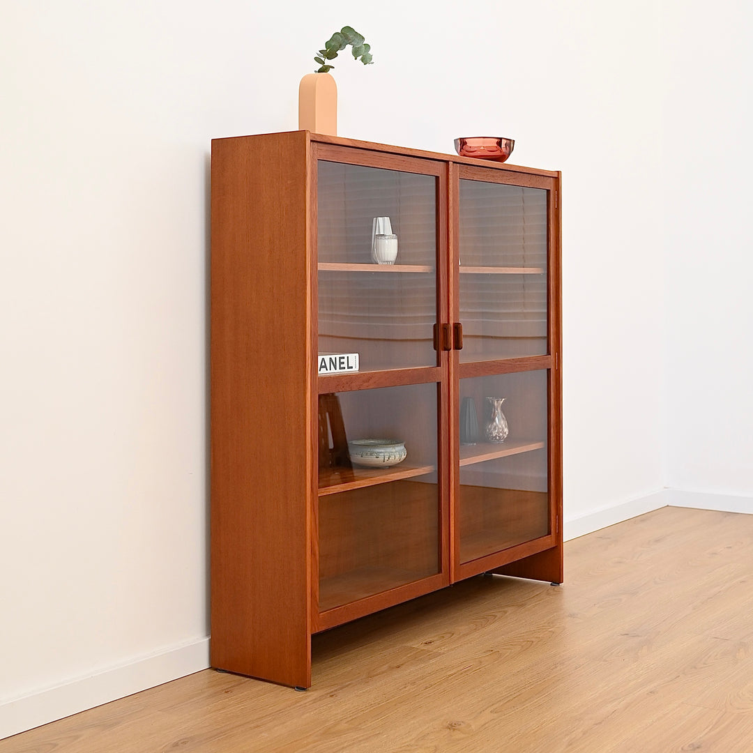 Parker Teak Wall Unit Display Small Cabinet Hutch