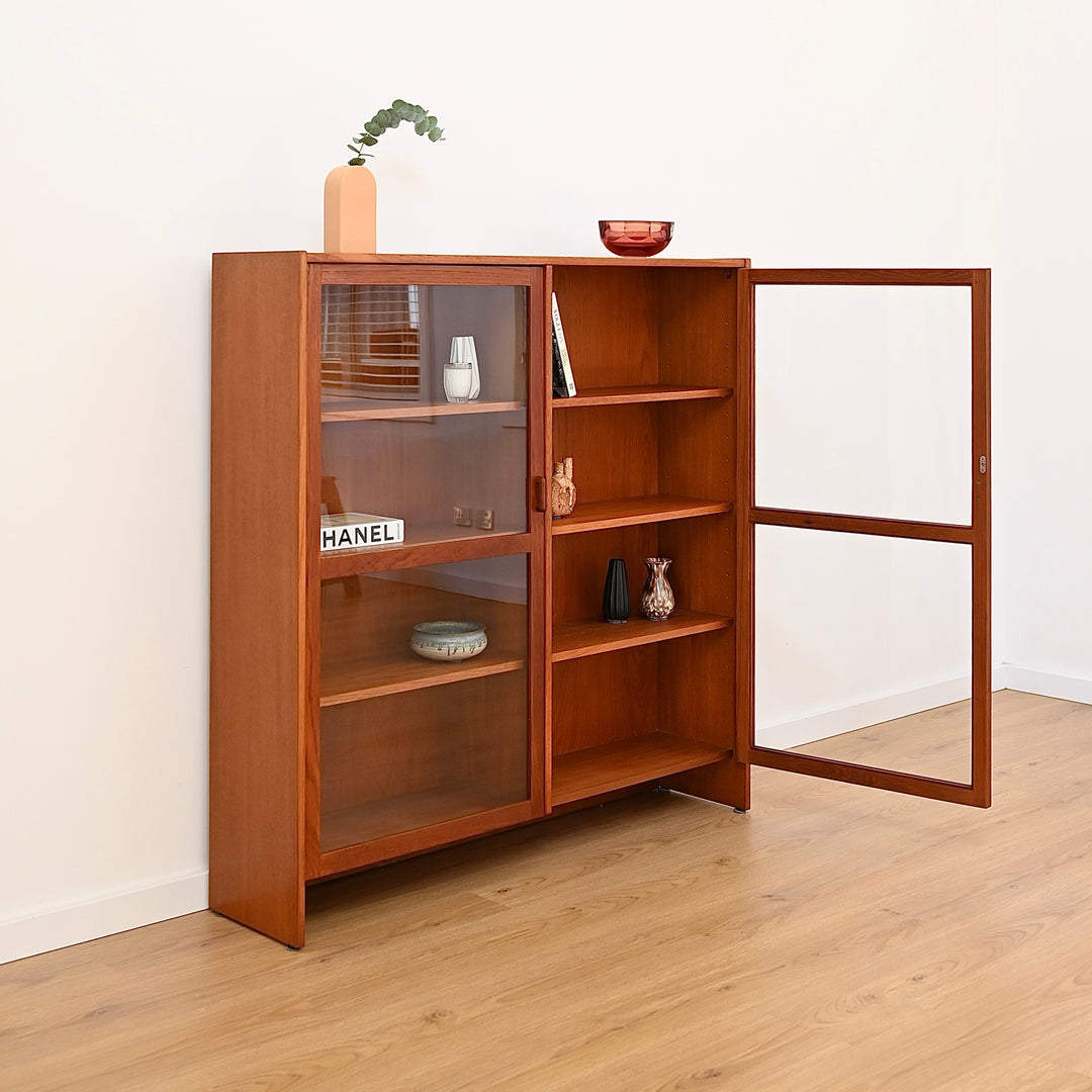 Parker Teak Wall Unit Display Small Cabinet Hutch