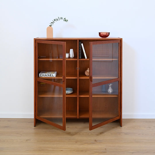 Parker Teak Wall Unit Display Small Cabinet Hutch