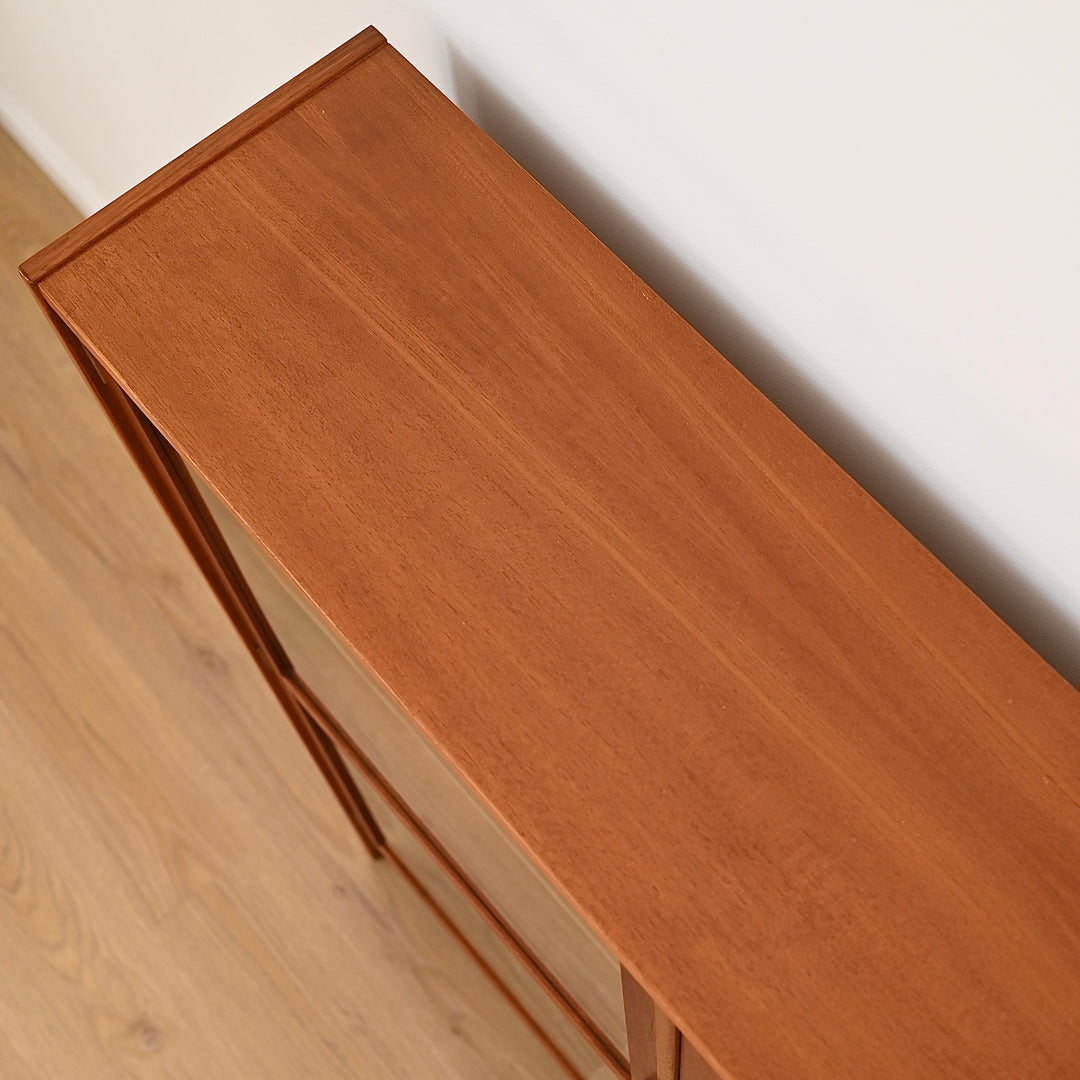 Parker Teak Wall Unit Display Small Cabinet Hutch