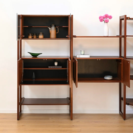 Modular Jarrah wall unit, designed by Charles Catt for Catt furniture circa 1970s