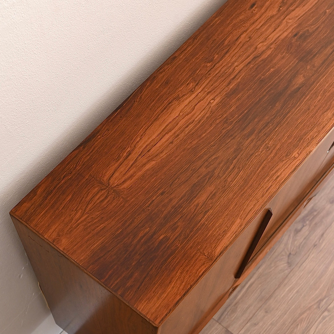Mid Century Danish Rosewood Sideboard Highboard Credenza