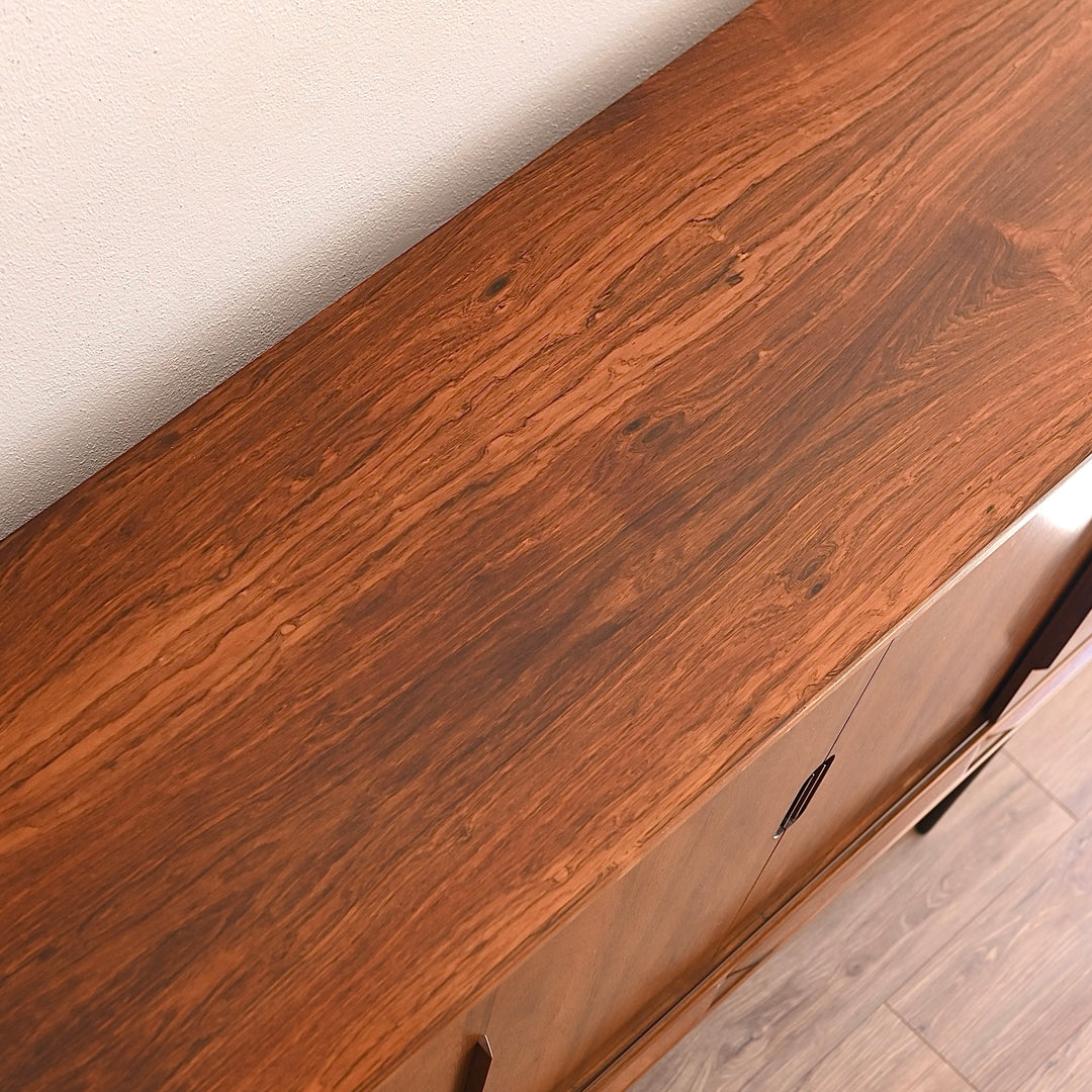 Mid Century Danish Rosewood Sideboard Highboard Credenza