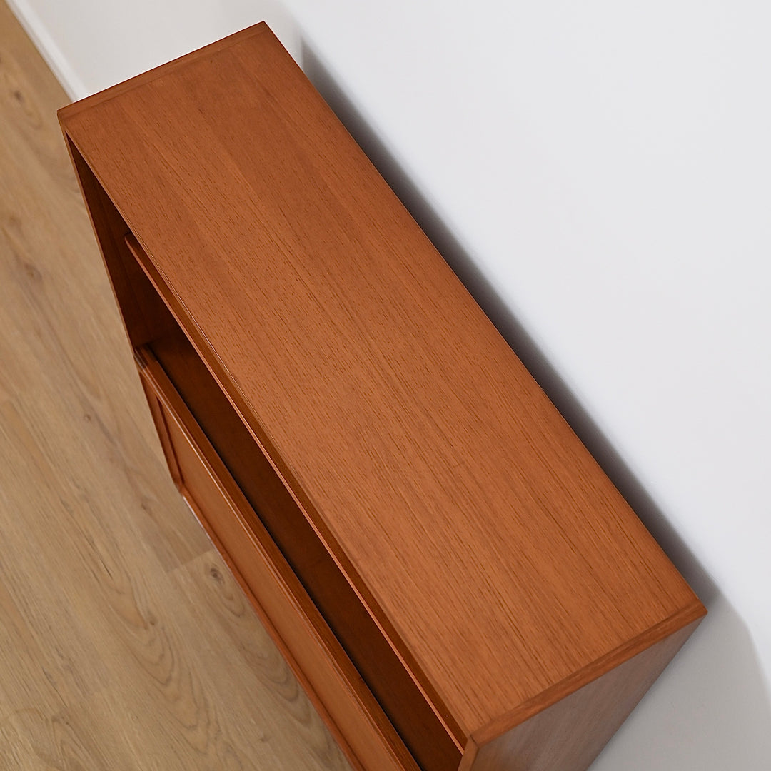 Parker Teak Mid Century Bookshelf Bar Wall Unit Bookcase