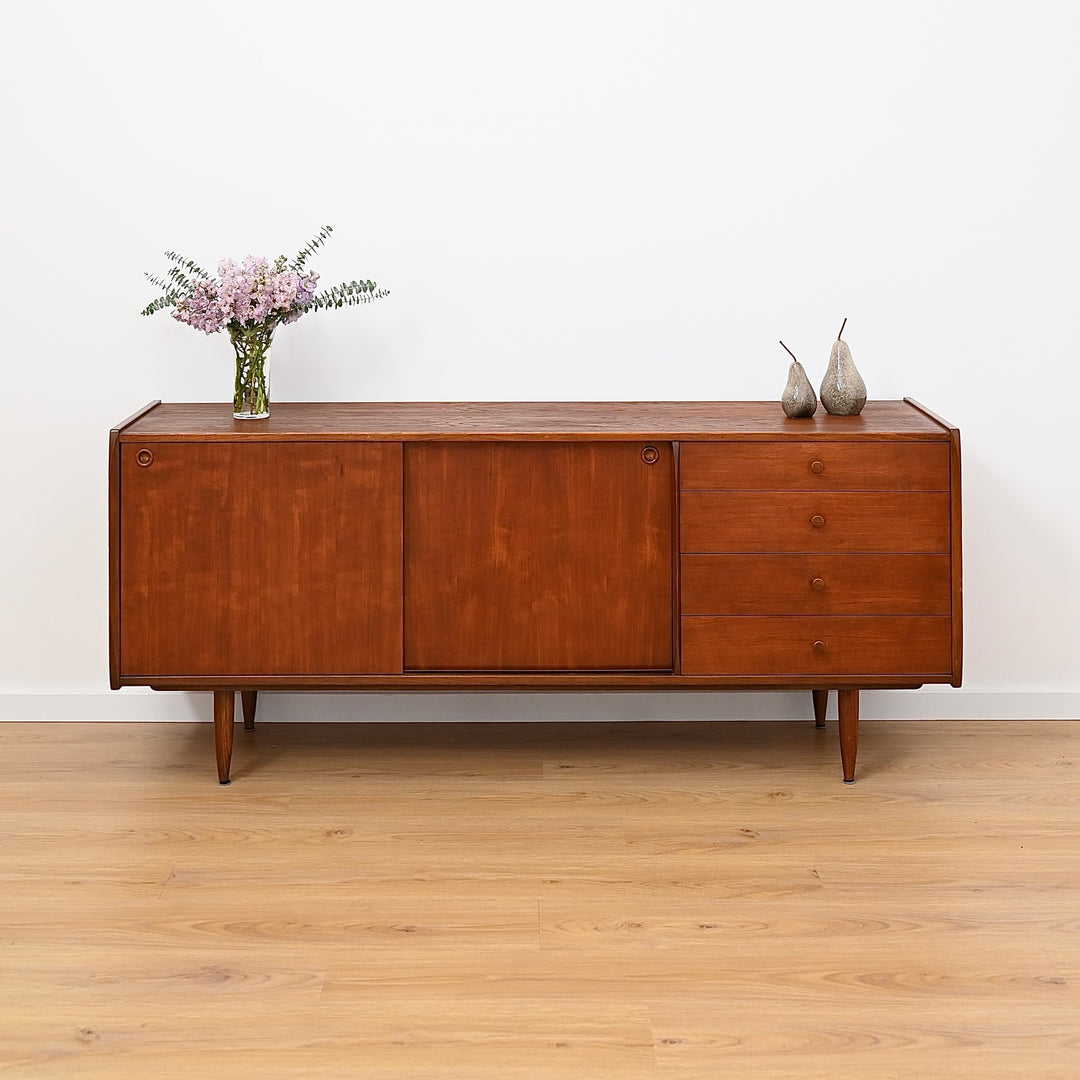 Mid Century Teak Sideboard with Drawers - made in Denmark