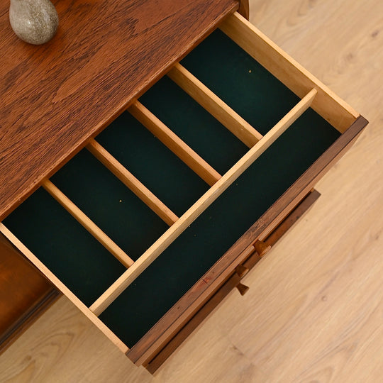 Mid Century Teak Sideboard with Drawers - made in Denmark