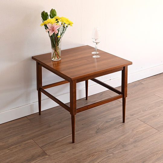 Mid Century Walnut Side Table Coffee Table
