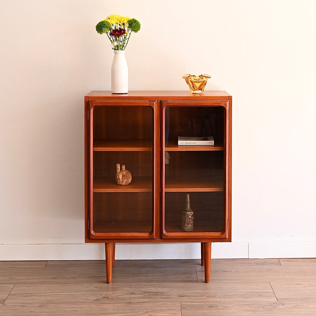 Mid Century Teak Sideboard Bookshelf Display Cabinet by Chiswell