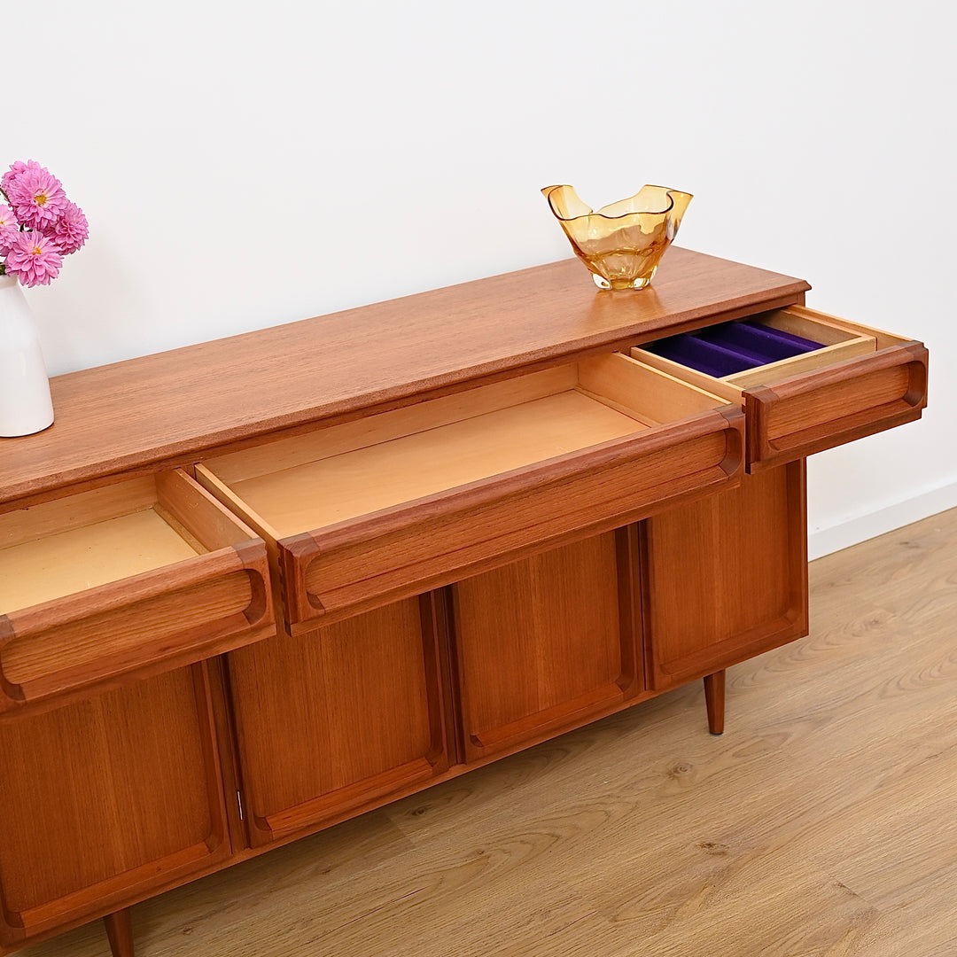 Mid Century Teak Sideboard Buffet by Chiswell