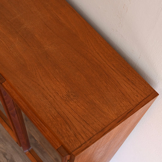 Mid Century Teak Sideboard Bookshelf Display Cabinet by Chiswell