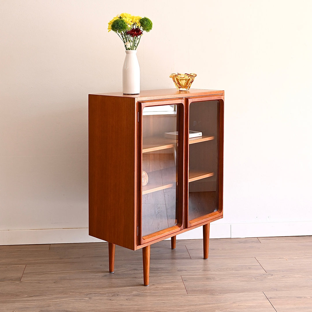 Mid Century Teak Sideboard Bookshelf Display Cabinet by Chiswell