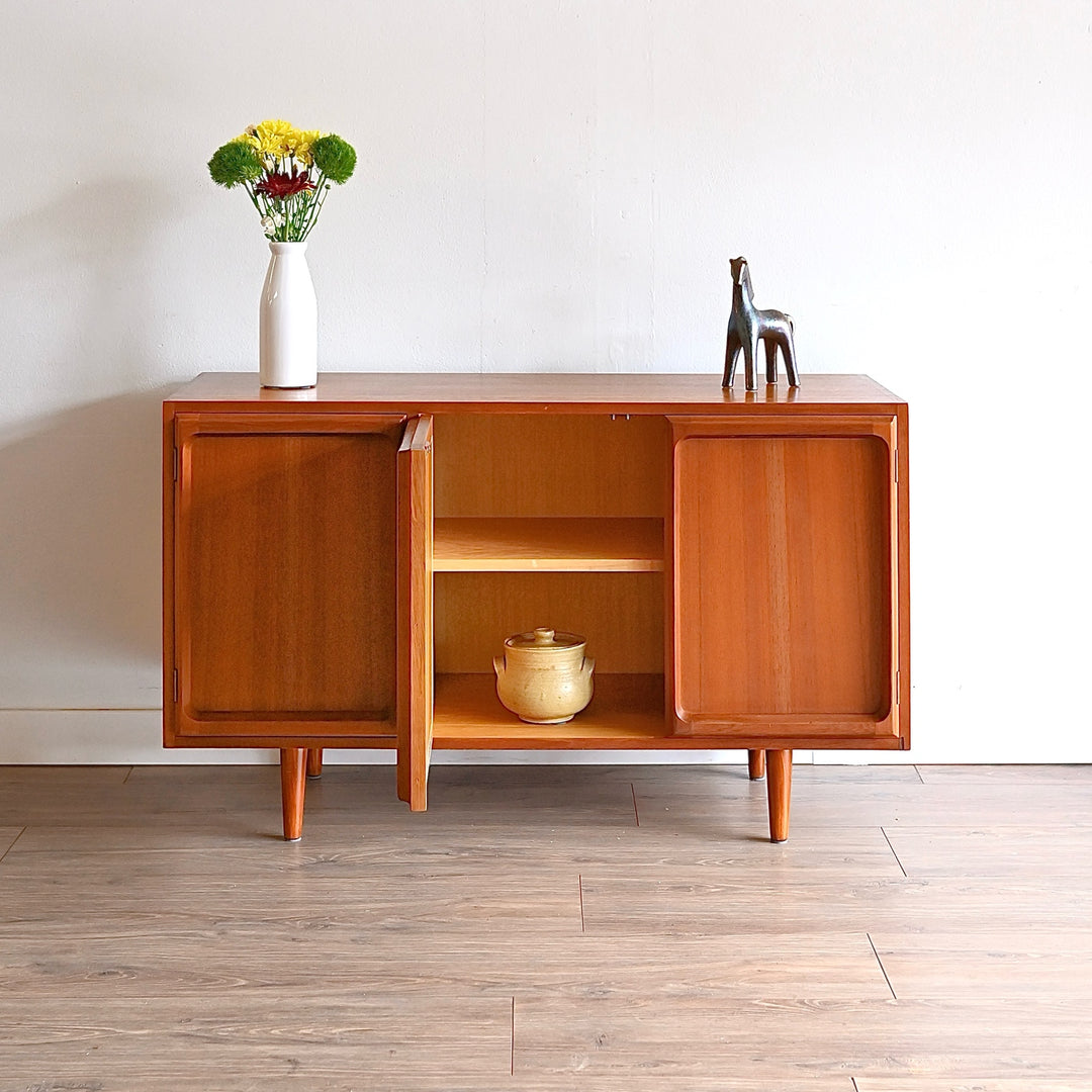 Mid Century Teak Sideboard LP Record Cabinet by Chiswell