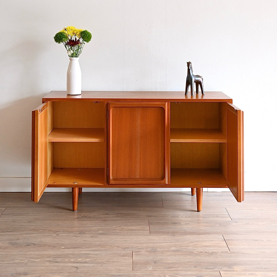 Mid Century Teak Sideboard LP Record Cabinet by Chiswell