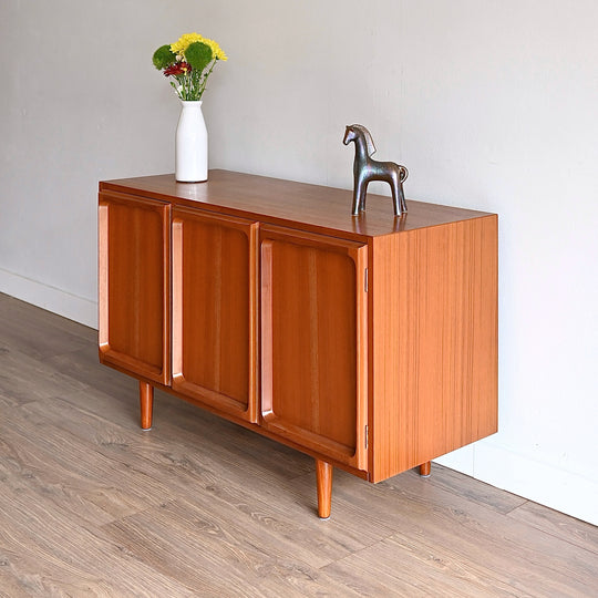 Mid Century Teak Sideboard LP Record Cabinet by Chiswell