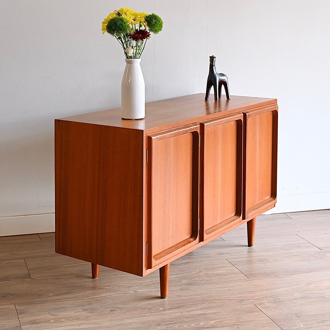 Mid Century Teak Sideboard LP Record Cabinet by Chiswell