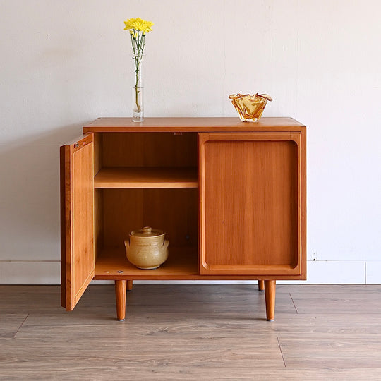 Mid Century Teak Sideboard LP Record Cabinet by Chiswell