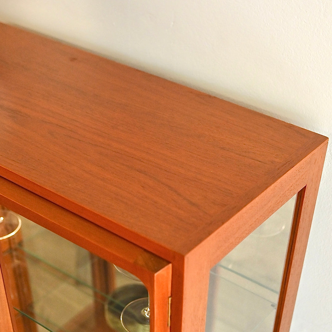 Mid Century Teak Sideboard Display Cabinet by Chiswell