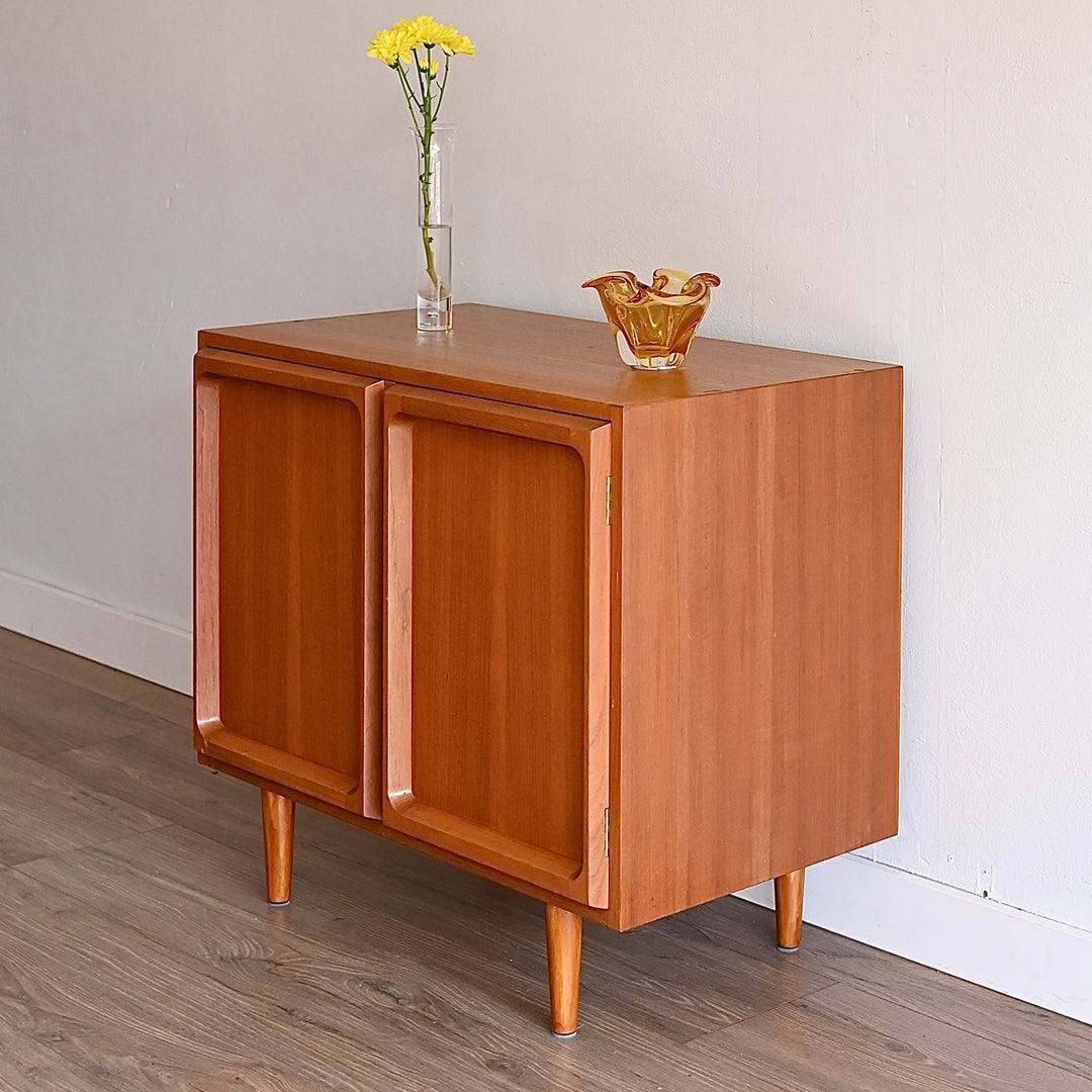 Mid Century Teak Sideboard LP Record Cabinet by Chiswell