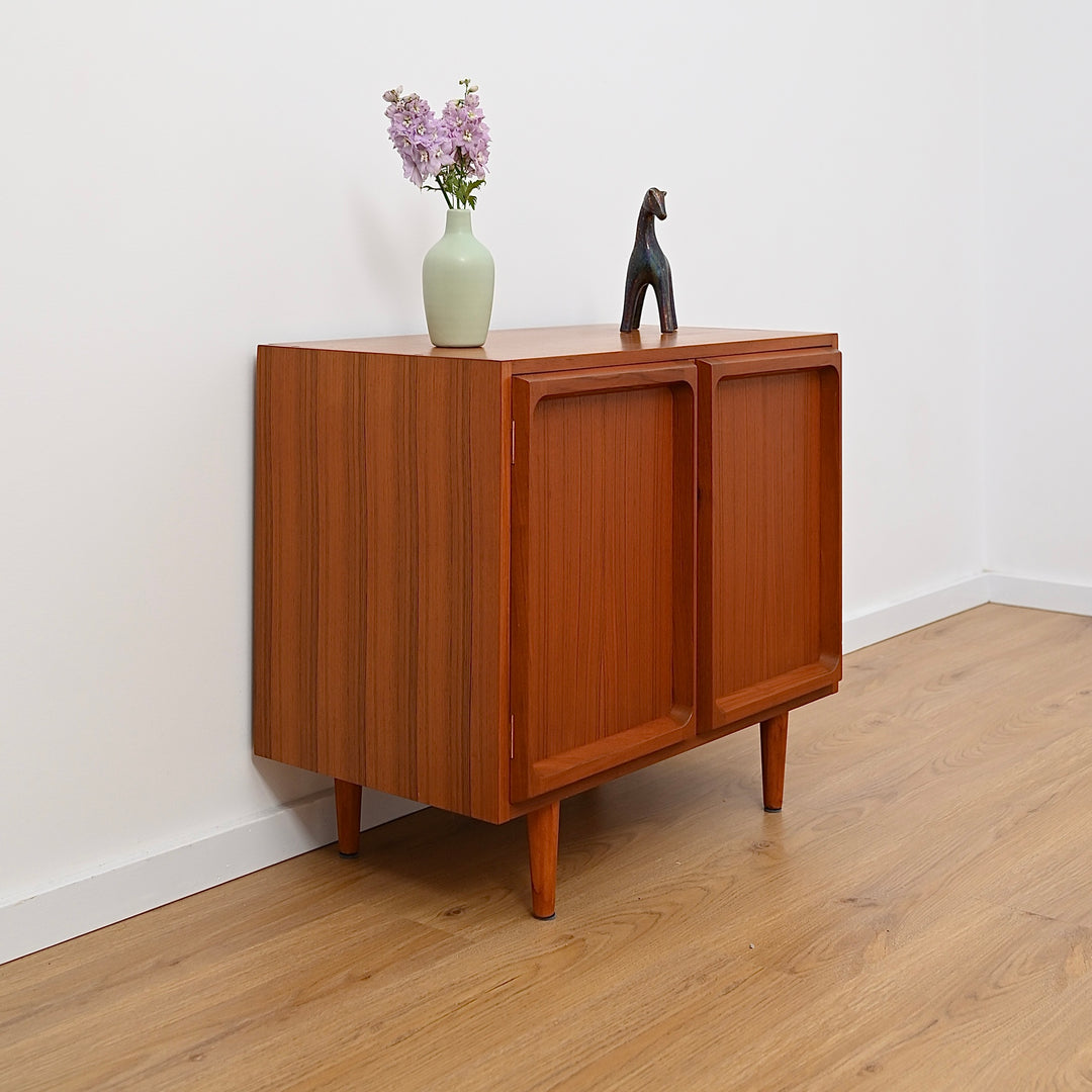 Mid Century Teak Sideboard LP Record Cabinet by Chiswell