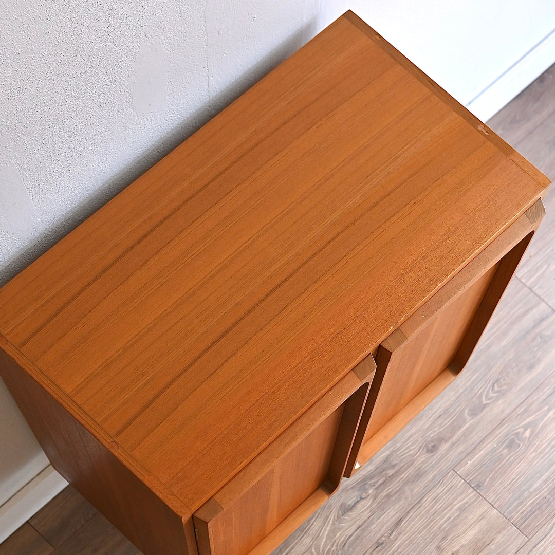 Mid Century Teak Sideboard LP Record Cabinet by Chiswell