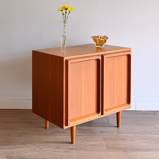 Mid Century Teak Sideboard LP Record Cabinet by Chiswell