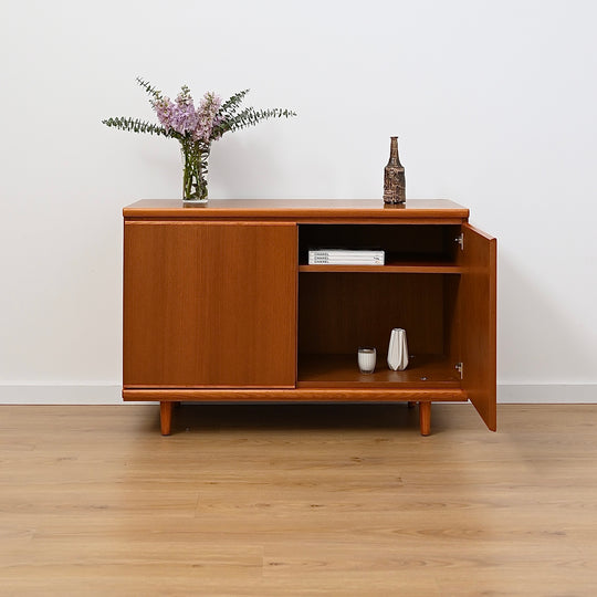 Mid Century Parker Teak Minimalist Sideboard LP Record Cabinet