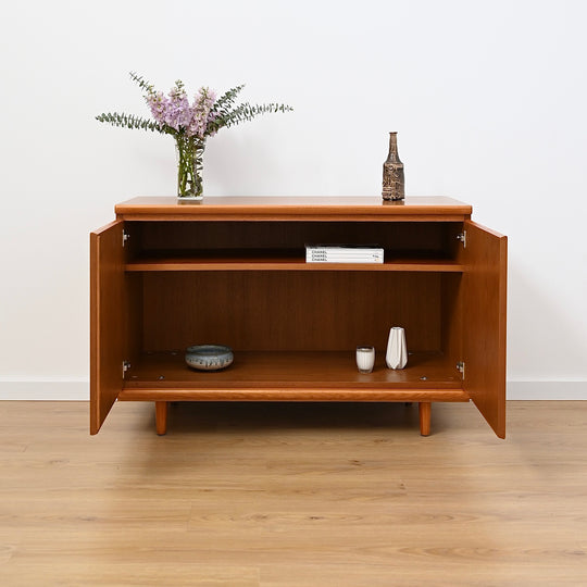 Mid Century Parker Teak Minimalist Sideboard LP Record Cabinet