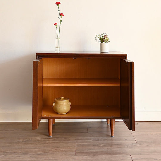 Mid Century Walnut Sideboard LP Record Cabinet by Chiswell