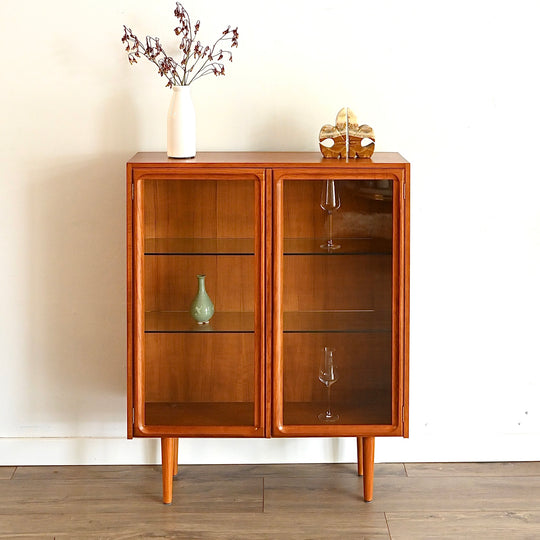 Parker Mid Century Teak Sideboard Display Cabinet