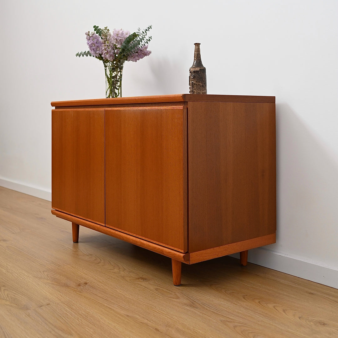 Mid Century Parker Teak Minimalist Sideboard LP Record Cabinet
