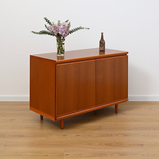 Mid Century Parker Teak Minimalist Sideboard LP Record Cabinet