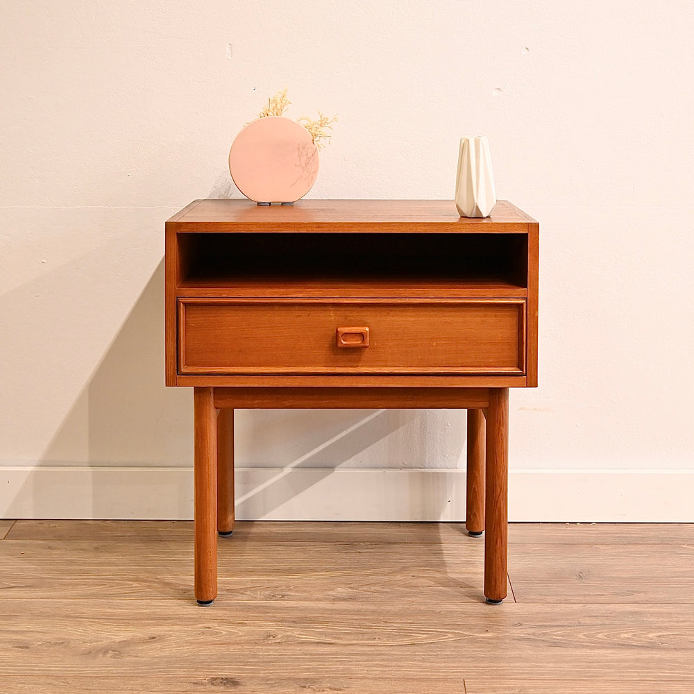 Parker Teak Bedsize Tables Night Stands Pair