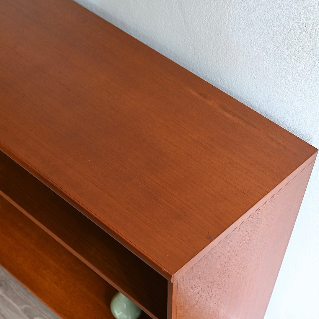 Mid Century Teak Sideboard LP Record Cabinet Bookcase by Chiswell