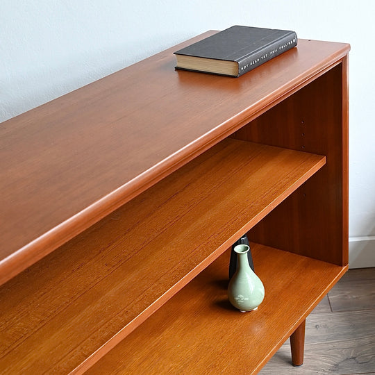 Mid Century Teak Sideboard LP Record Cabinet Bookcase by Chiswell