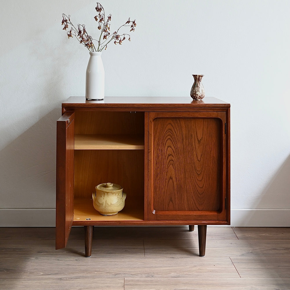 Mid Century Walnut Sideboard LP Record Cabinet by Chiswell