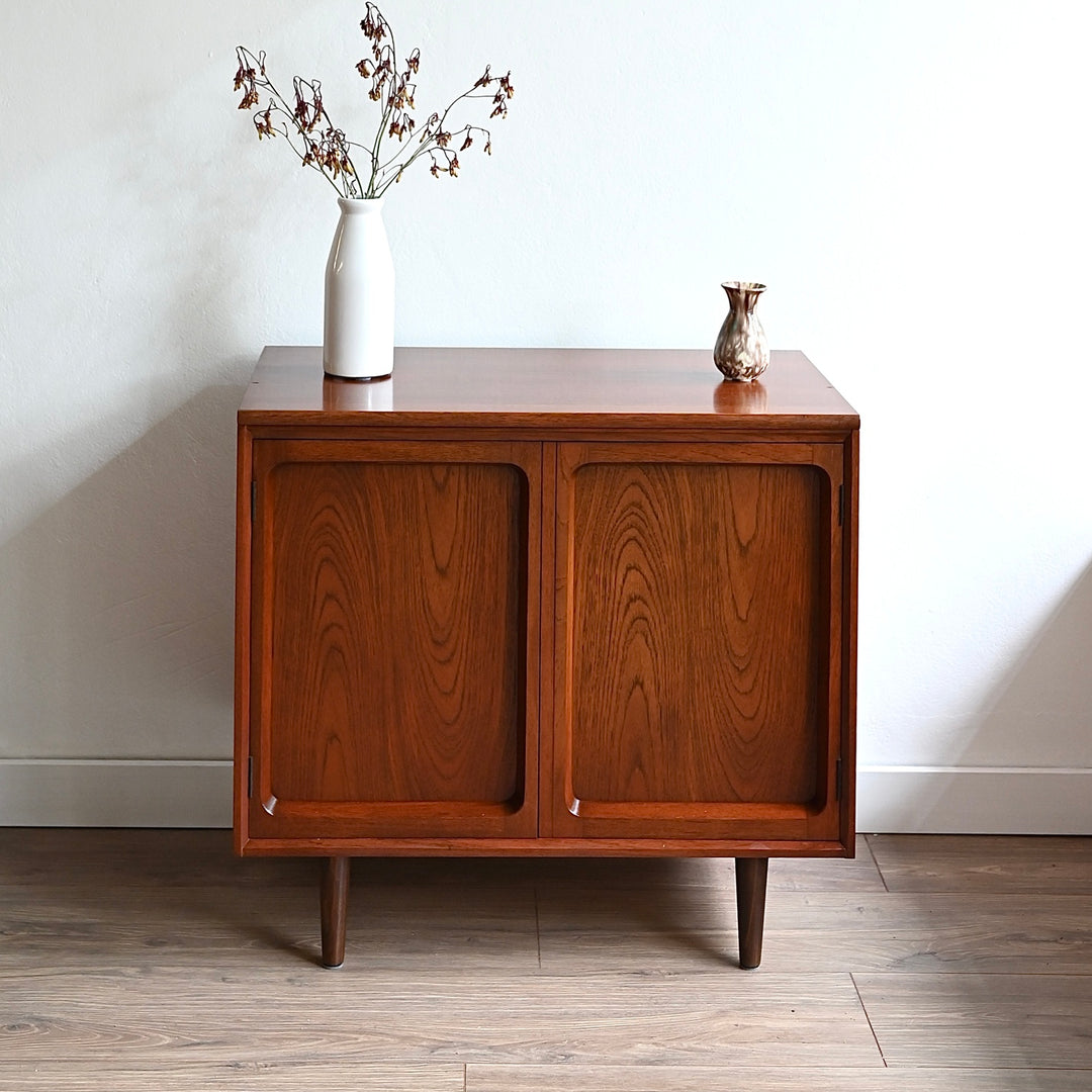 Mid Century Walnut Sideboard LP Record Cabinet by Chiswell