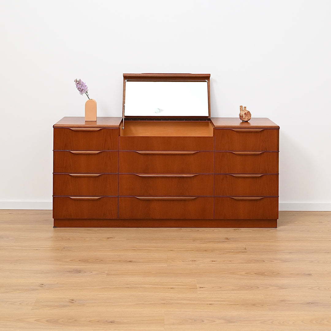 Large Teak Mid Century Dresser Drawers by Reliance Furniture