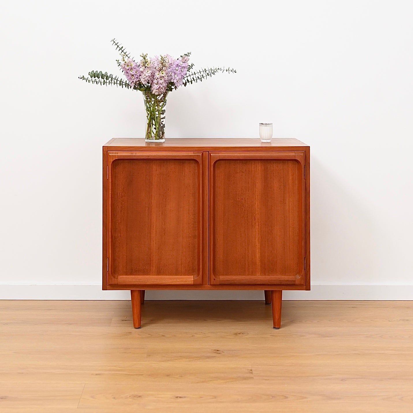 Mid Century Teak Sideboard LP Record Cabinet by Chiswell