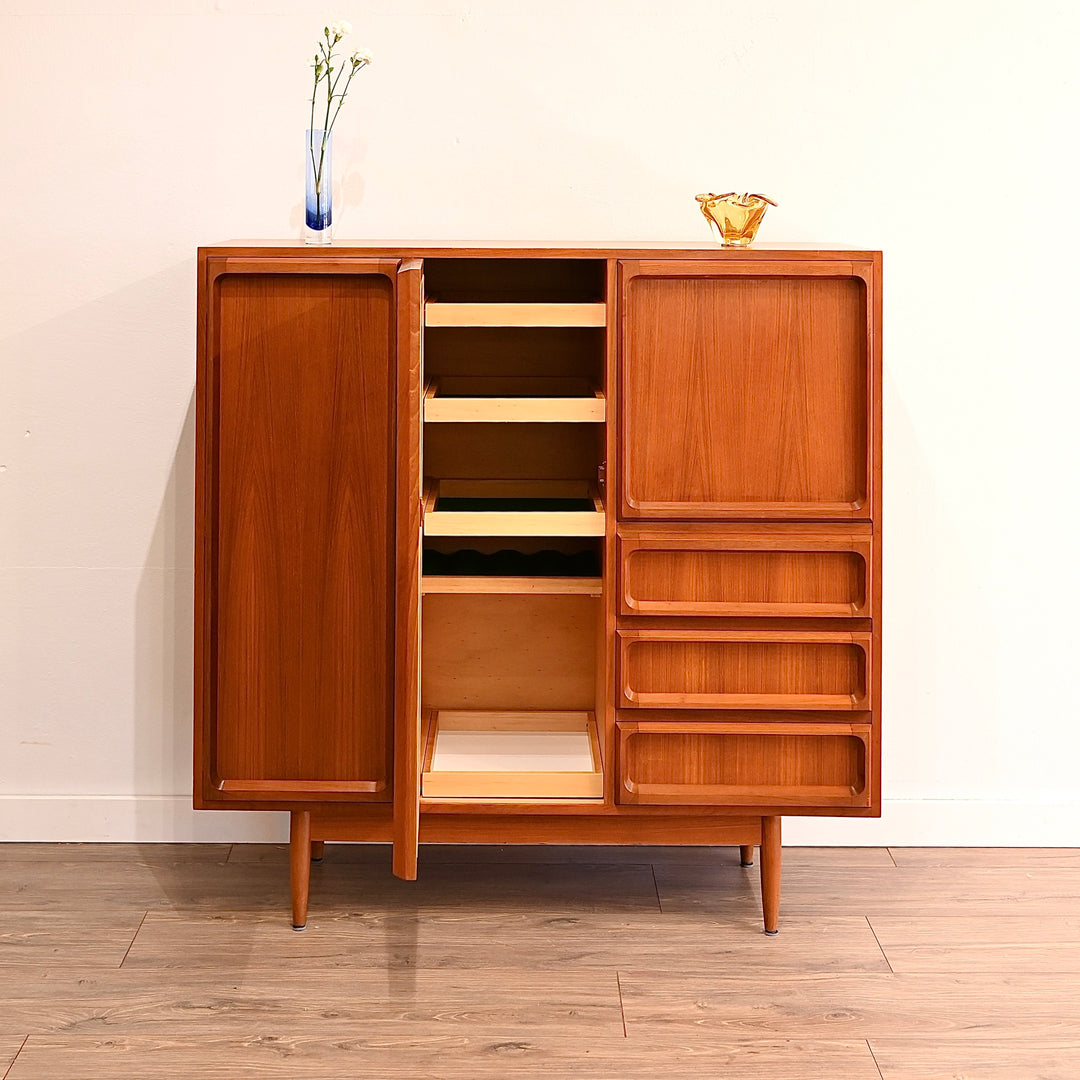 Mid Century Teak 'Koben' Sideboard Bar Cabinet Credenza by Chiswell