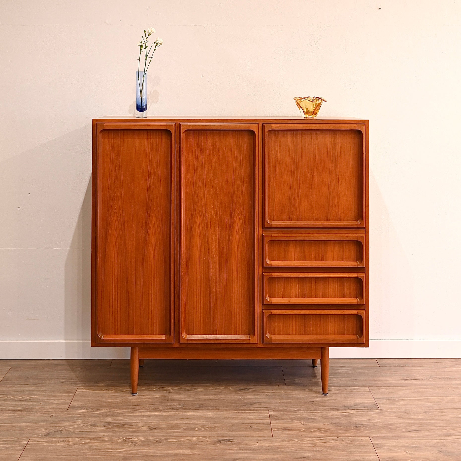 Mid Century Teak 'Koben' Sideboard Bar Cabinet Credenza by Chiswell