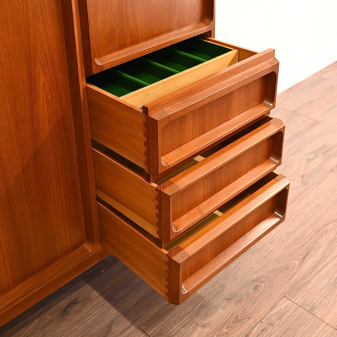 Mid Century Teak 'Koben' Sideboard Bar Cabinet Credenza by Chiswell
