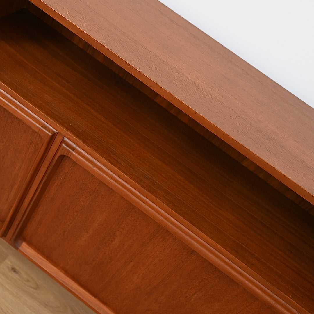 Mid Century Teak Sideboard Buffet Bar Cabinet by Chiswell