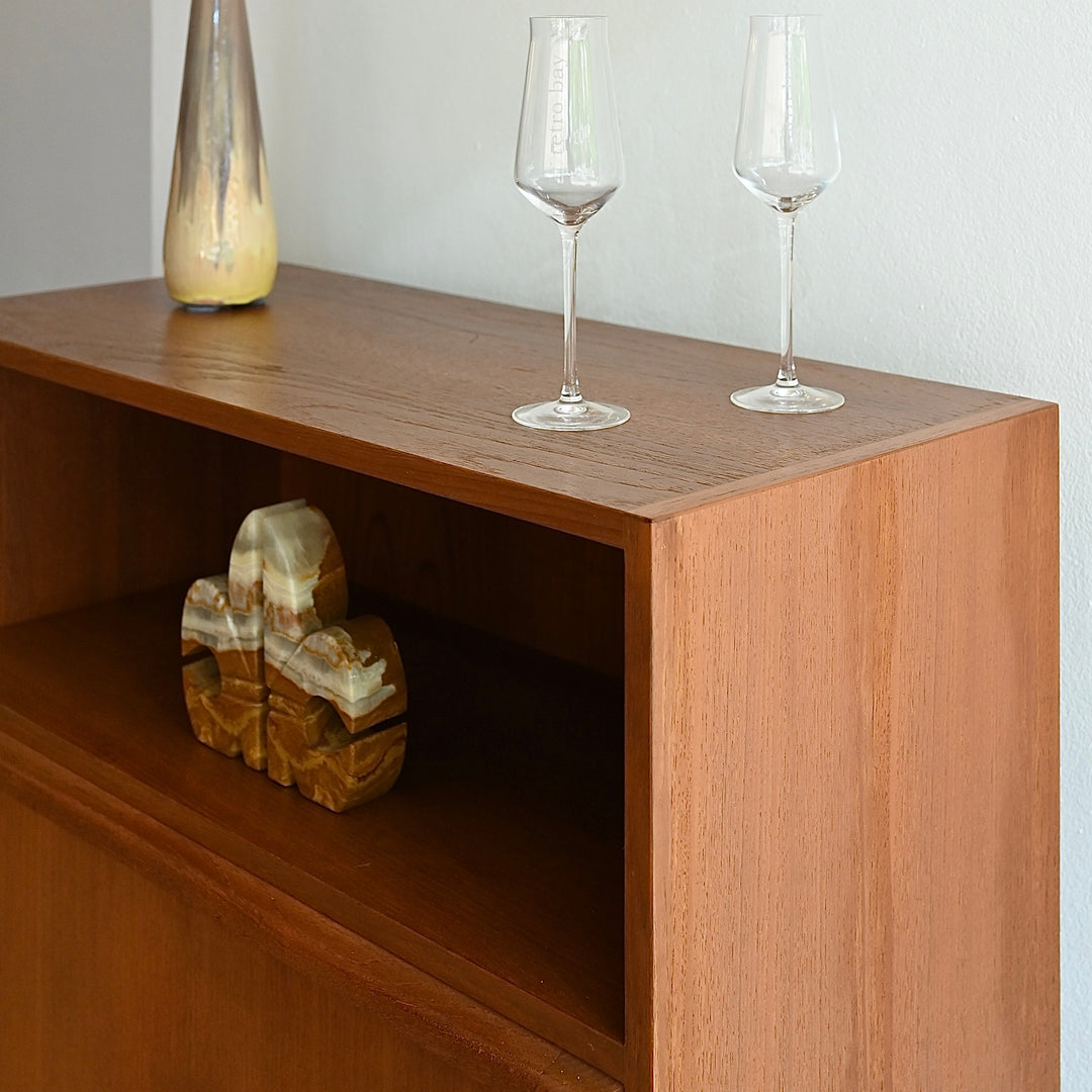 Mid Century Teak Sideboard Credenza Console Hall Table Bar Cabinet by Chiswell