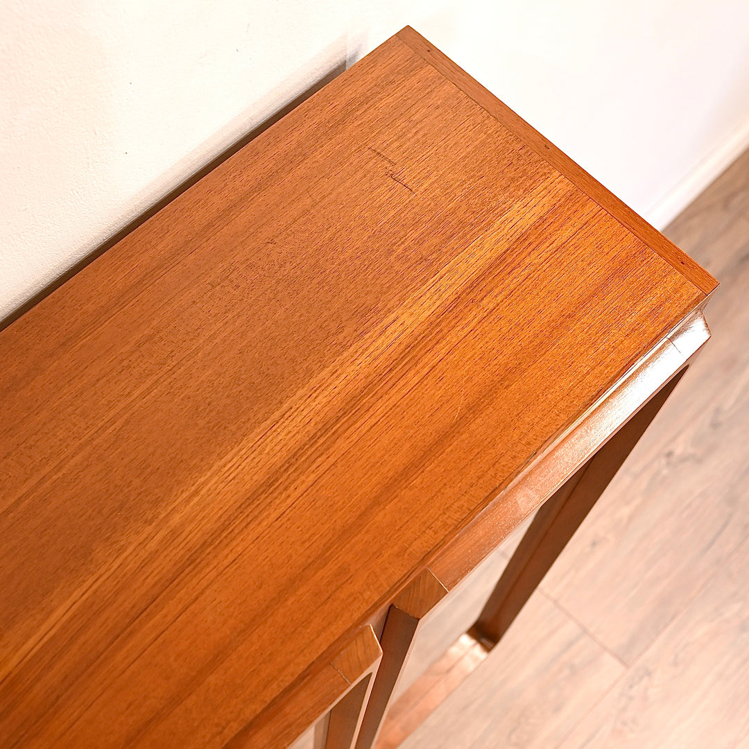 Mid Century Teak Sideboard Glass Display Cabinet by Chiswell