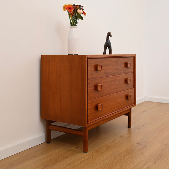 Parker Mid Century Teak Dresser Sideboard Drawers