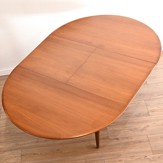 [PRE-ORDER – 20% DEPOSIT] Parker Mid Century Teak Round Extendable Dining Table